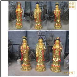 鑄銅關公 西方三圣廠家出售