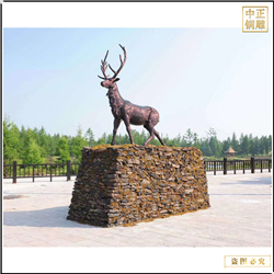 鑄銅關(guān)公 公園銅鹿雕塑制作