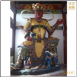 鑄銅關(guān)公 新品銅雕純銅四大天王佛像