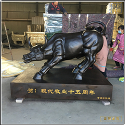 鑄銅關(guān)公 禮品銅牛雕塑價(jià)格