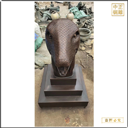 黃銅色十二生肖擺件 黃銅色十二生肖擺件