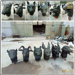 鑄銅關公 純銅十二生肖銅雕塑批發