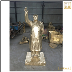 鑄銅關公 純銅偉人人物銅雕塑