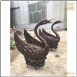 鑄銅關公 廣場擺放銅天鵝雕塑