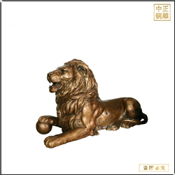 鑄銅關公 銅獅子小區門口擺件鑄造價格