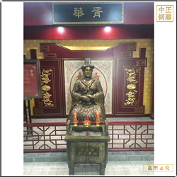 鑄銅關公 室內上古人物華胥銅雕