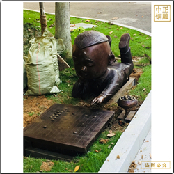 鑄銅關公 人物雕塑制作廠家