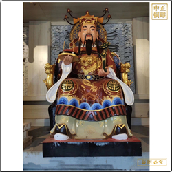 鑄銅關公 純銅寺廟神像擺件