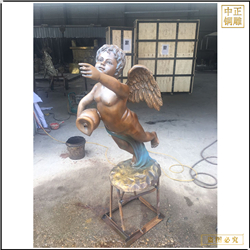 鑄銅關公 街景西方人物雕塑