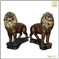 鑄銅關公 一對銅獅子雕塑價格
