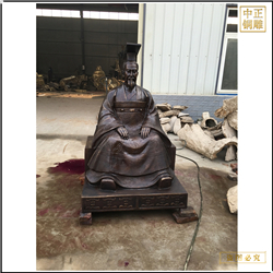 鑄銅關(guān)公 古代人物銅雕塑制作