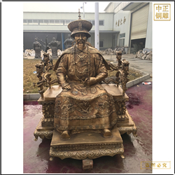 鑄銅關(guān)公 古代皇帝銅雕鑄造