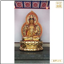 鑄銅關(guān)公 定制觀音菩薩銅像
