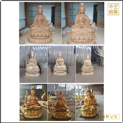 鑄銅關(guān)公 定制觀音菩薩銅像鑄造廠