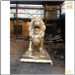 鑄銅關(guān)公 銀行門口銅獅子加工廠