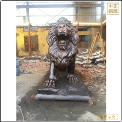 鑄銅關(guān)公 銀行門口西方銅獅子