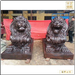鑄銅關(guān)公 銀行門前鑄銅匯豐獅子