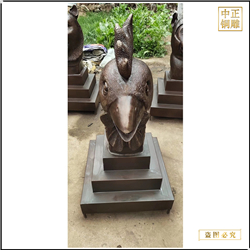 鑄銅關(guān)公 全套十二生肖雕塑價格