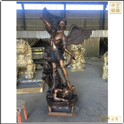 鑄銅關(guān)公 西方小孩人物雕塑