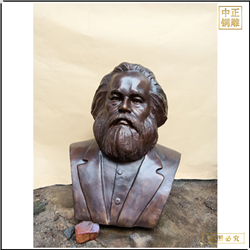 鑄銅關公 大胡子人物半身像鑄造