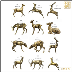 鑄銅關公 銅鹿雕塑批發價格