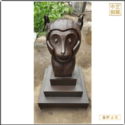 鑄銅關公 十二生肖小猴子雕塑