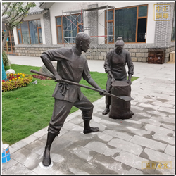 鑄銅關公 室外人物雕塑鑄造廠