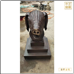 鑄銅關公 貼金純銅十二生肖擺件