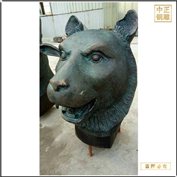 鑄銅關公 室內十二生肖擺件