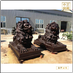 鑄銅關公 3米銅獅子雕塑