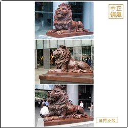 鑄銅關公 各種尺寸銅獅子圖