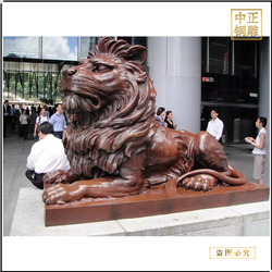 鑄銅關公 景觀建筑銅獅子雕塑