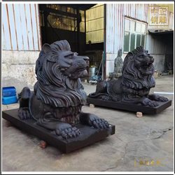 鑄銅關公 供應大量銅獅子