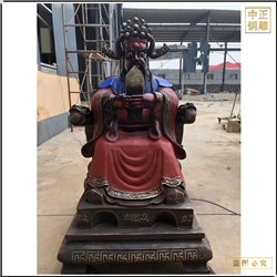 鑄銅關公 大型龍五爺銅像