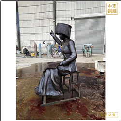 鑄銅關公 少數(shù)民族美女銅雕塑鑄造