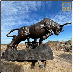 鑄銅關(guān)公 城市銅牛雕塑