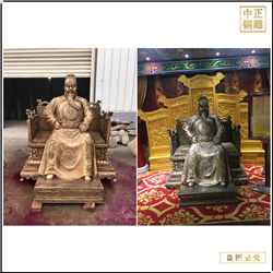 鑄銅關(guān)公 朱棣銅雕塑鑄造廠