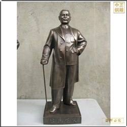 鑄銅關(guān)公 孫中山站像雕塑