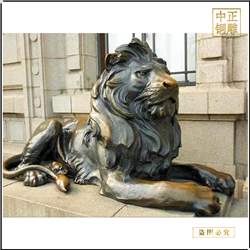鑄銅關(guān)公 園林建筑銅獅子