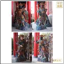 鑄銅關(guān)公 5米純銅四大天王雕塑