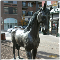 鑄銅關公 步行街銅馬雕塑