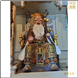 鑄銅關公 鑄銅彩繪神像