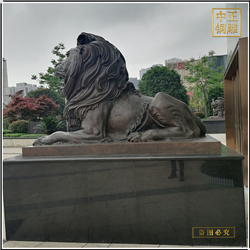 鑄銅關公 制作酒店門口銅獅子