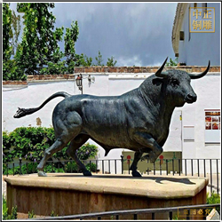 鑄銅關公 景區銅雕牛雕塑