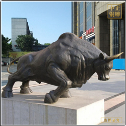 鑄銅關公 景觀開荒牛銅雕