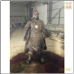 鑄銅關公 將軍拿件人物雕塑鑄造