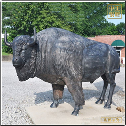 鑄銅關公 景區(qū)銅牛雕塑圖片