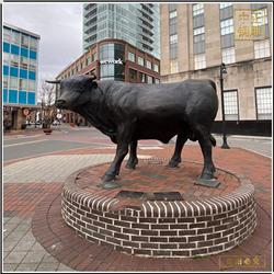 鑄銅關(guān)公 青銅牛雕塑