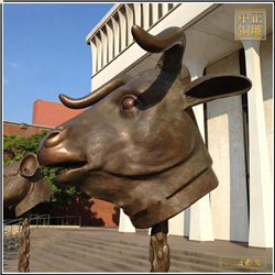 鑄銅關(guān)公 生肖銅牛頭像