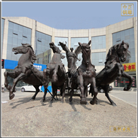 鑄銅關公 廣場大型景觀銅馬銅雕塑